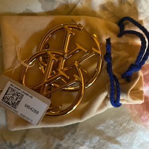 Louis Vuitton gold hoop earrings